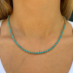 Classic Turquoise Tennis Necklace Tennis Necklace Roseark Deux