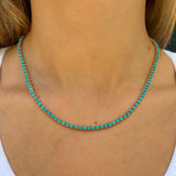 Classic Turquoise Tennis Necklace Tennis Necklace Roseark Deux