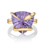 Amethyst Trillion Snake on the Rocks Ring Cocktail Ring Perez Bitan