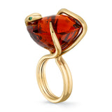 Madeira Citrine Snake on the Rocks Ring, Medium Statement Ring Perez Bitan
