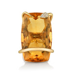 Citrine Snake on the Rocks Ring Statement Ring Perez Bitan