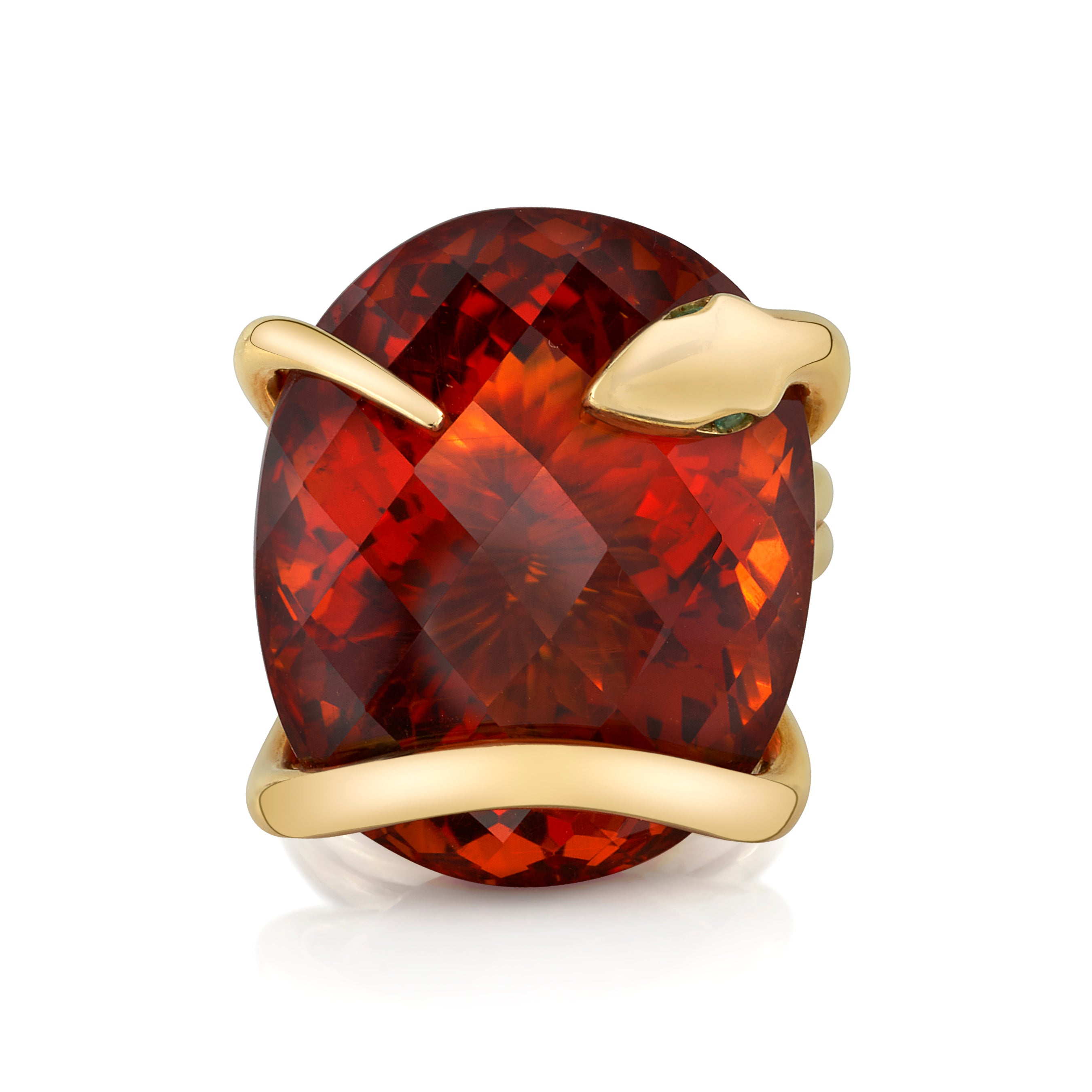 Madeira Citrine Snake on the Rocks Ring, Medium Statement Ring Perez Bitan