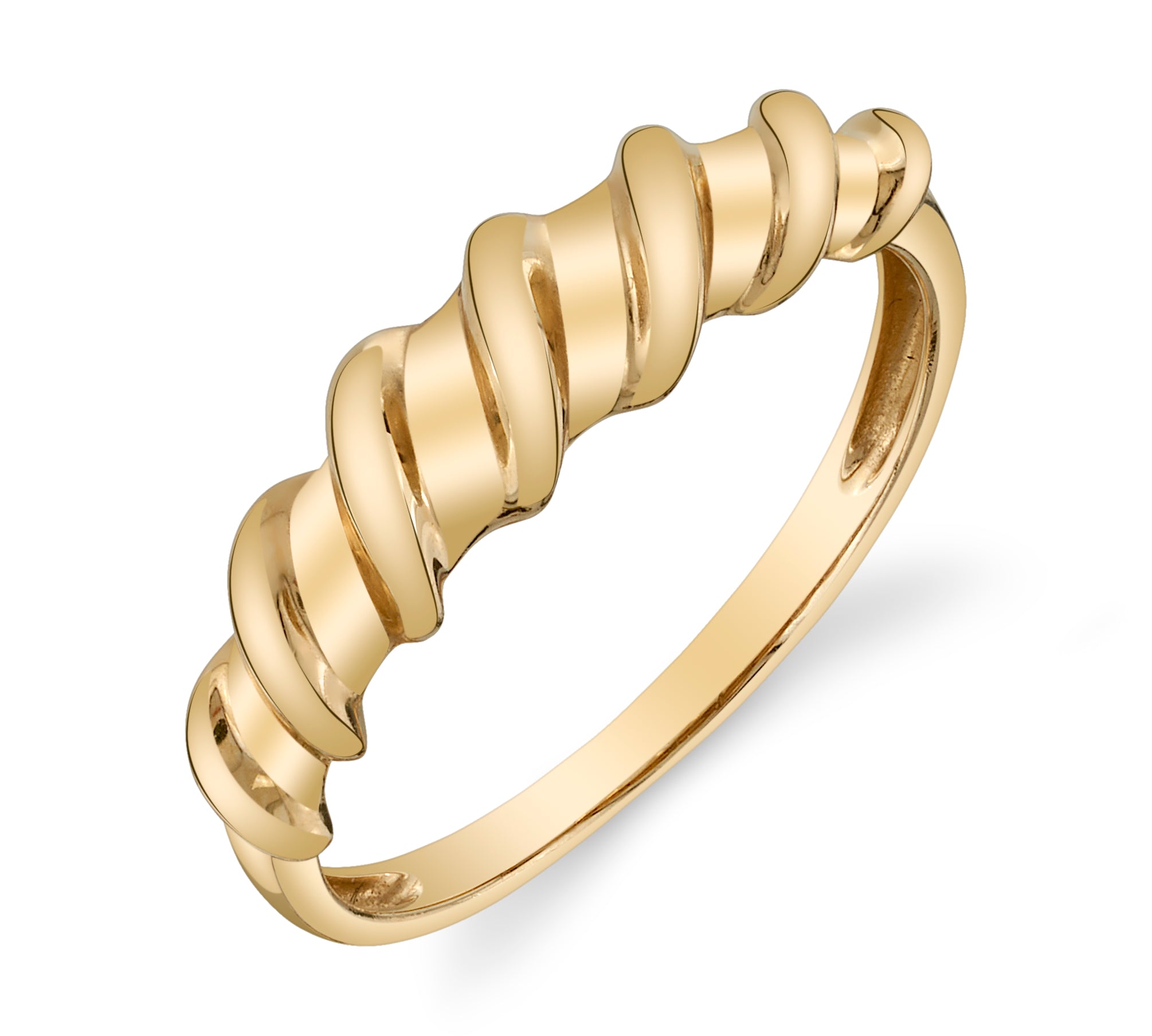 Twist Ring Band Ring Roseark Deux