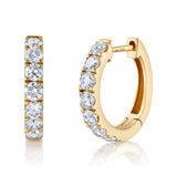 Diamond Huggie, Large Huggie Earrings Roseark Deux Pair  