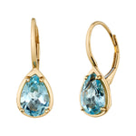 Aquamarine Teardrop Earring Drop Earrings Roseark Deux Pair
