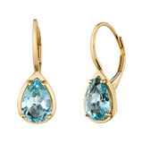 Aquamarine Teardrop Earring Drop Earrings Roseark Deux Pair