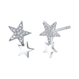 Pave Star Earring Earrings Roseark Deux Pair  