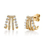 Linear Blend Ear-Cuff Stud Ear Cuff Earring Roseark Deux Pair  
