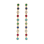 Rainbow Drop Earrings Drop Earrings Roseark Deux   