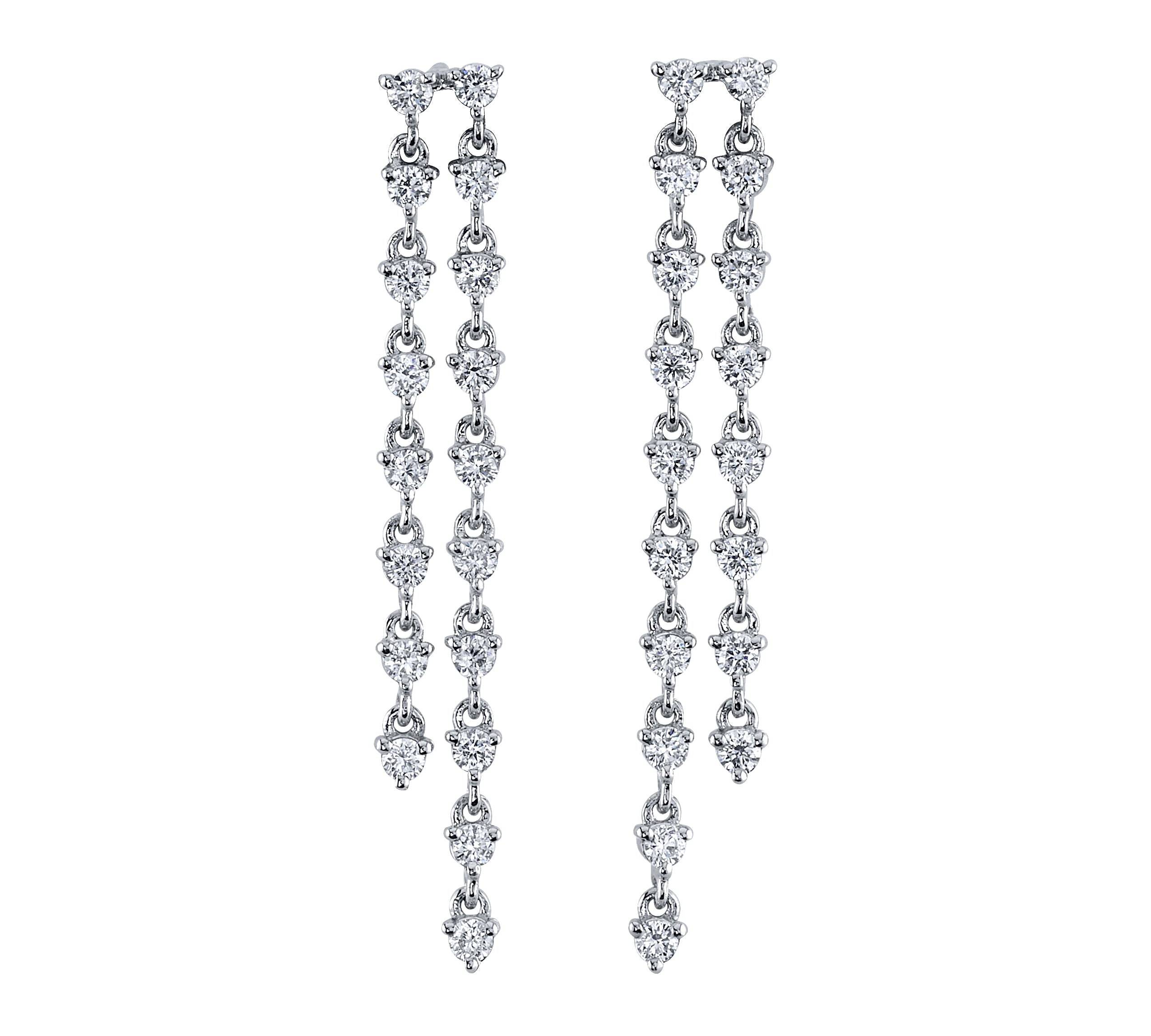 Raindrop Diamond Earrings, Pair Drop Earrings Roseark Deux   