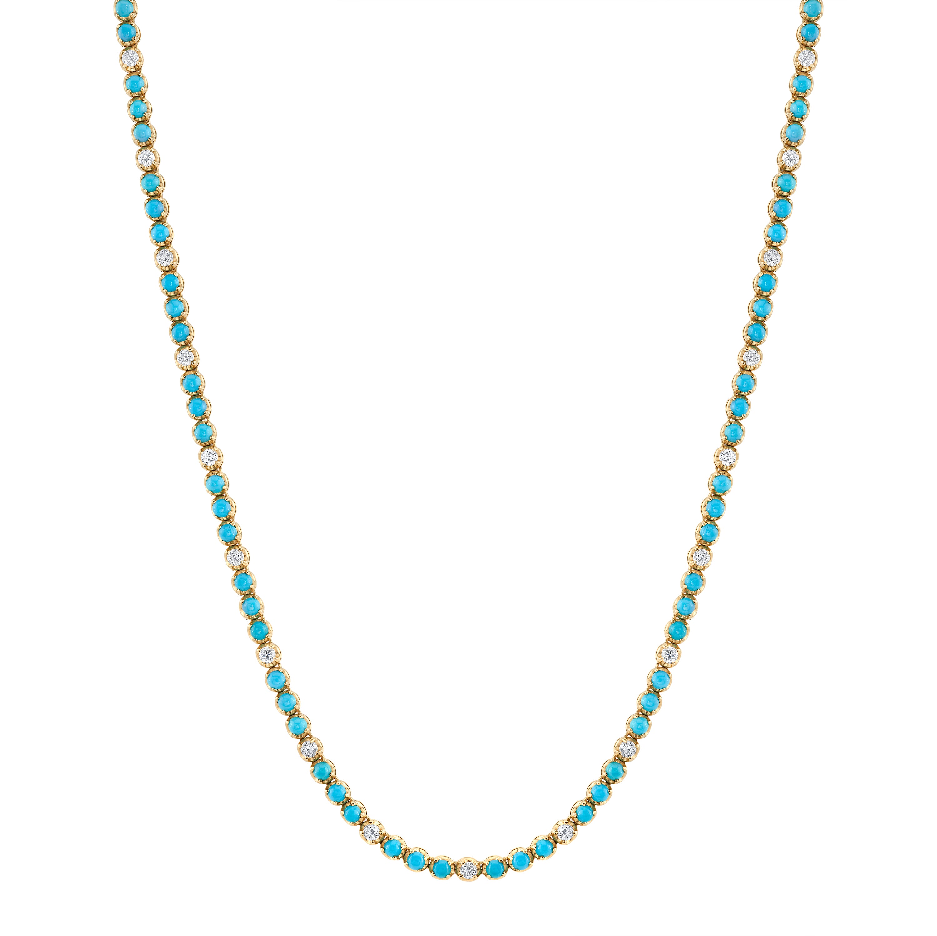Alternating Tennis Diamond Necklace Tennis Necklace Roseark Deux