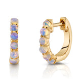 Opal Huggie Huggie Earrings Roseark Deux Pair  