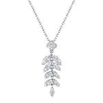 Diamond Leaf Pendant Necklace Pendant Necklace Karma El-Khalil