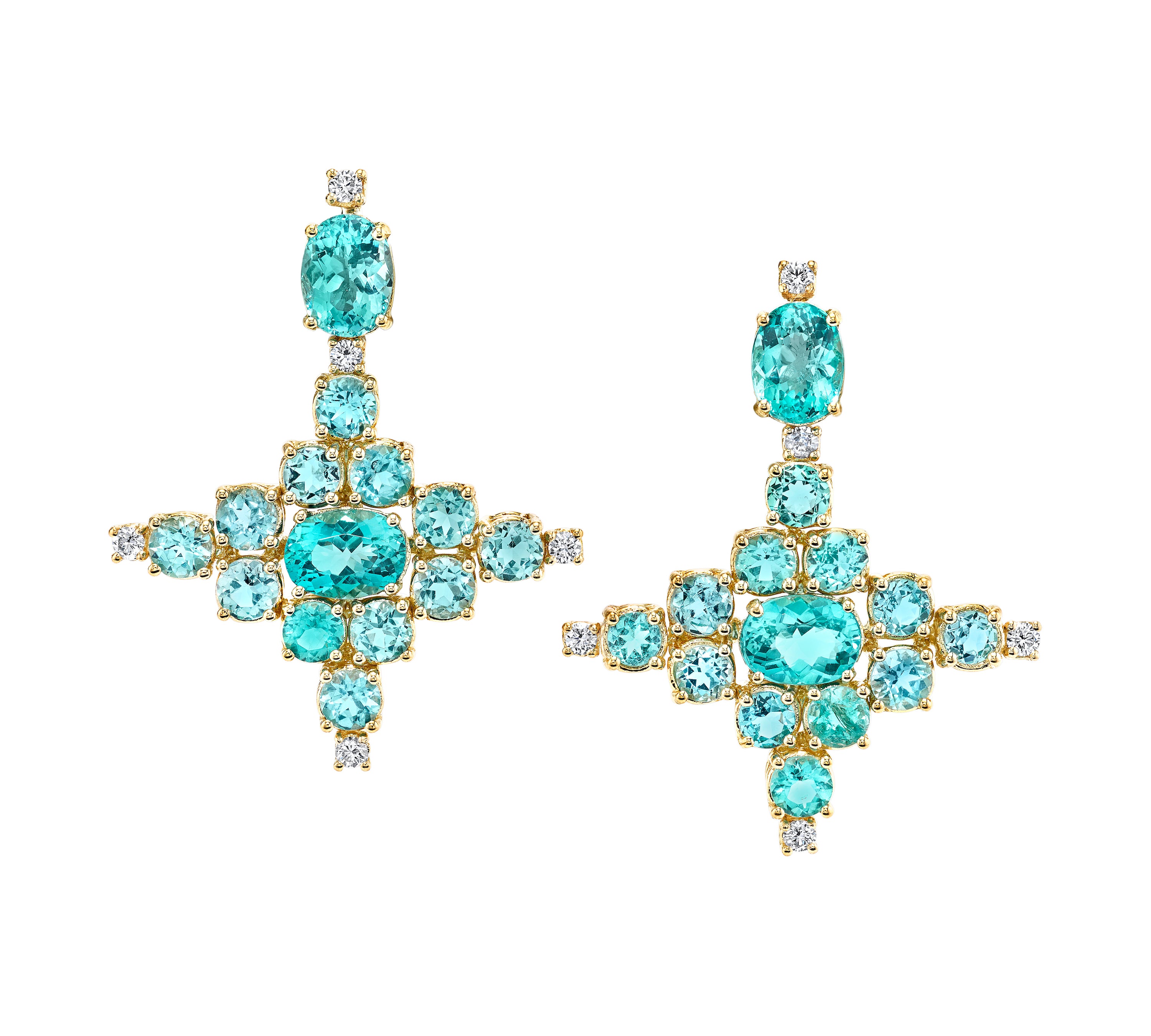 Apatite Dew Earrings, Small Drop Earrings Karma El-Khalil   