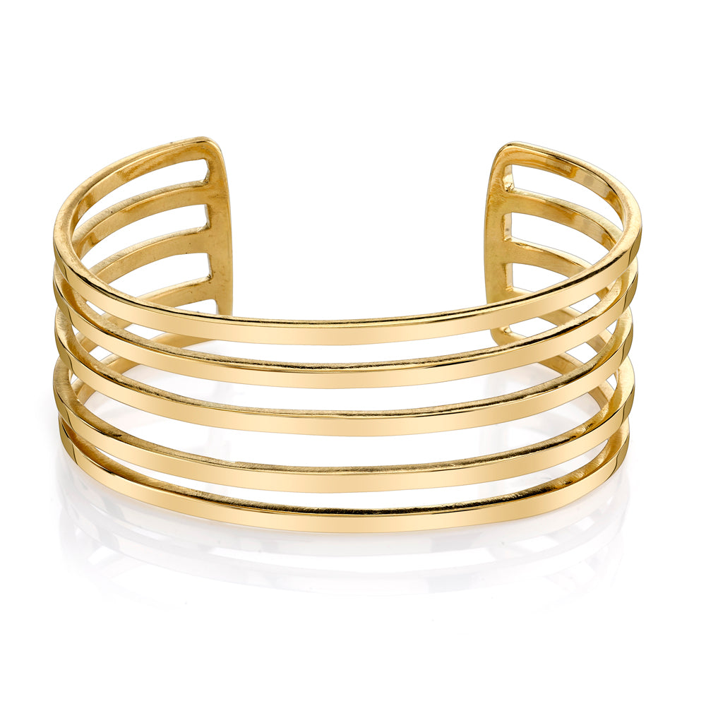 Railway Cuff Cuff Bracelet Karma El-Khalil
