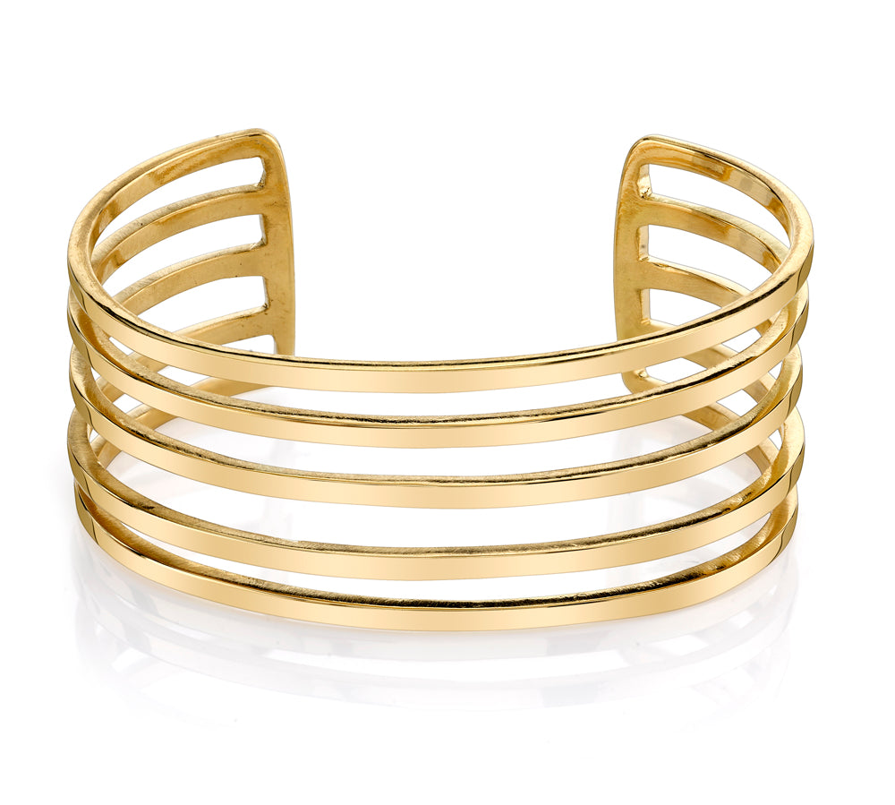 Railway Cuff Cuff Bracelet Karma El-Khalil