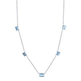 Aquamarine and Diamond Strata Necklace Necklace Karma El-Khalil   