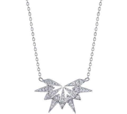 Starburst Diamond Pendant Necklace Pendant Necklace Karma El-Khalil
