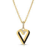 Paradox Heart Necklace with Diamonds Charm Carolyn Rodney   