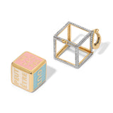 French Divination Enamel Dice Charm Charm Carolyn Rodney   