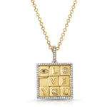 'I Love You' Puzzle Charm with Diamonds Charm Carolyn Rodney   