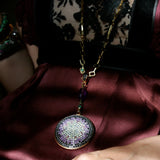 Full Pave Flying Saucer Pendant, Large Pendant Necklace Carolyn Rodney