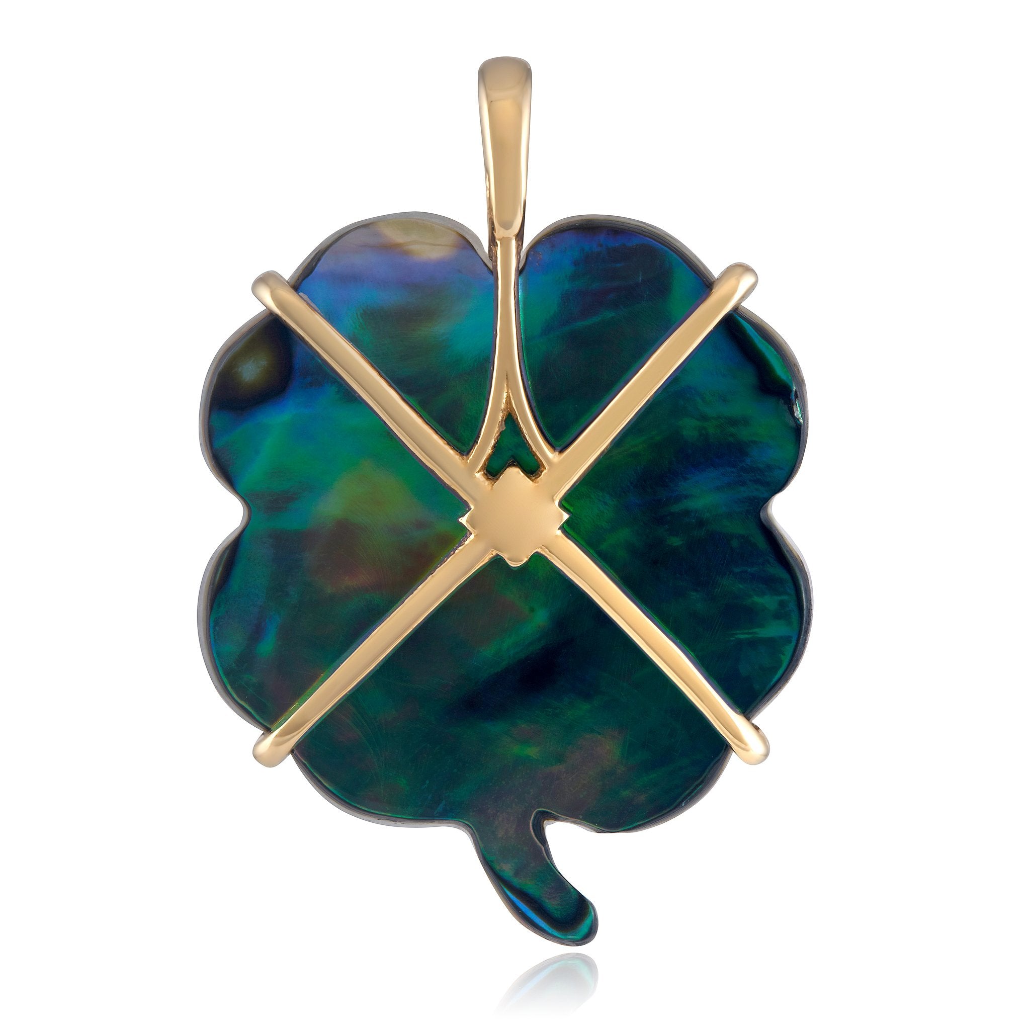Luminescent Clover Charm Charm Maura Green   