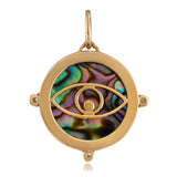 Luminescent Moon Face Charm Charm Maura Green   