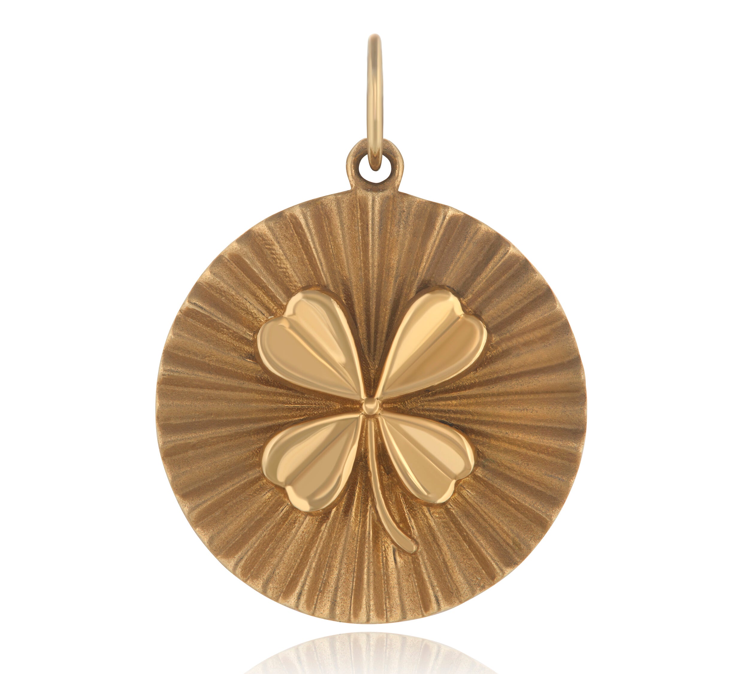 Good Luck Clover Beam Charm Charm Maura Green   