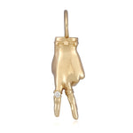 Peace Sign LadyFinger Charm Charm Maura Green   