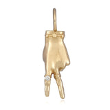 Peace Sign LadyFinger Charm Charm Maura Green   