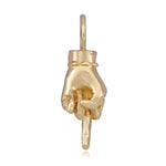 'The Ladybird' Middle Finger Charm with Diamond Charm Maura Green   