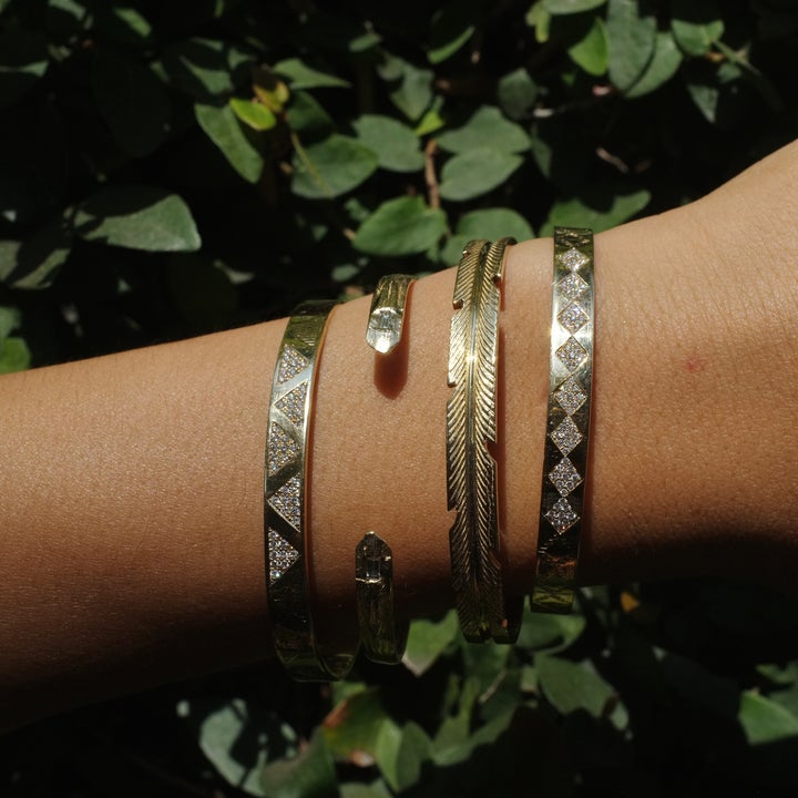 Geometrica Diamond Cuff Cuff Bracelet Elisabeth Bell Jewelry   