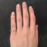 Pave Flock Pinky Ring with Sapphires Ring Yakira Rona