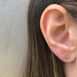 Star w/ Diamond Stud Stud Earrings Jaine K Designs