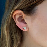 Diamond Elephant Stud Stud Earrings Roseark Deux Single