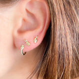 Peace Sign Lady Finger Studs Stud Earrings Maura Green