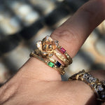 Willow Baguette Ring Stack Ring Elisabeth Bell Jewelry