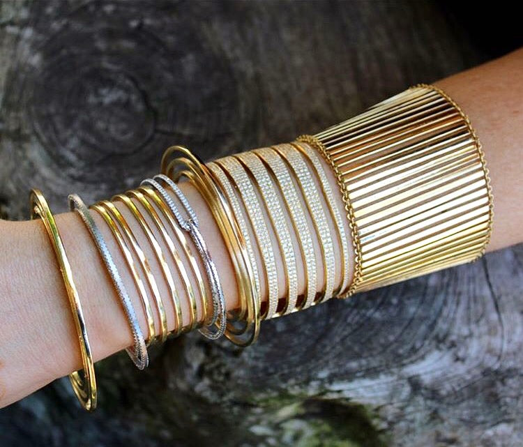 Railway Cuff Cuff Bracelet Karma El-Khalil