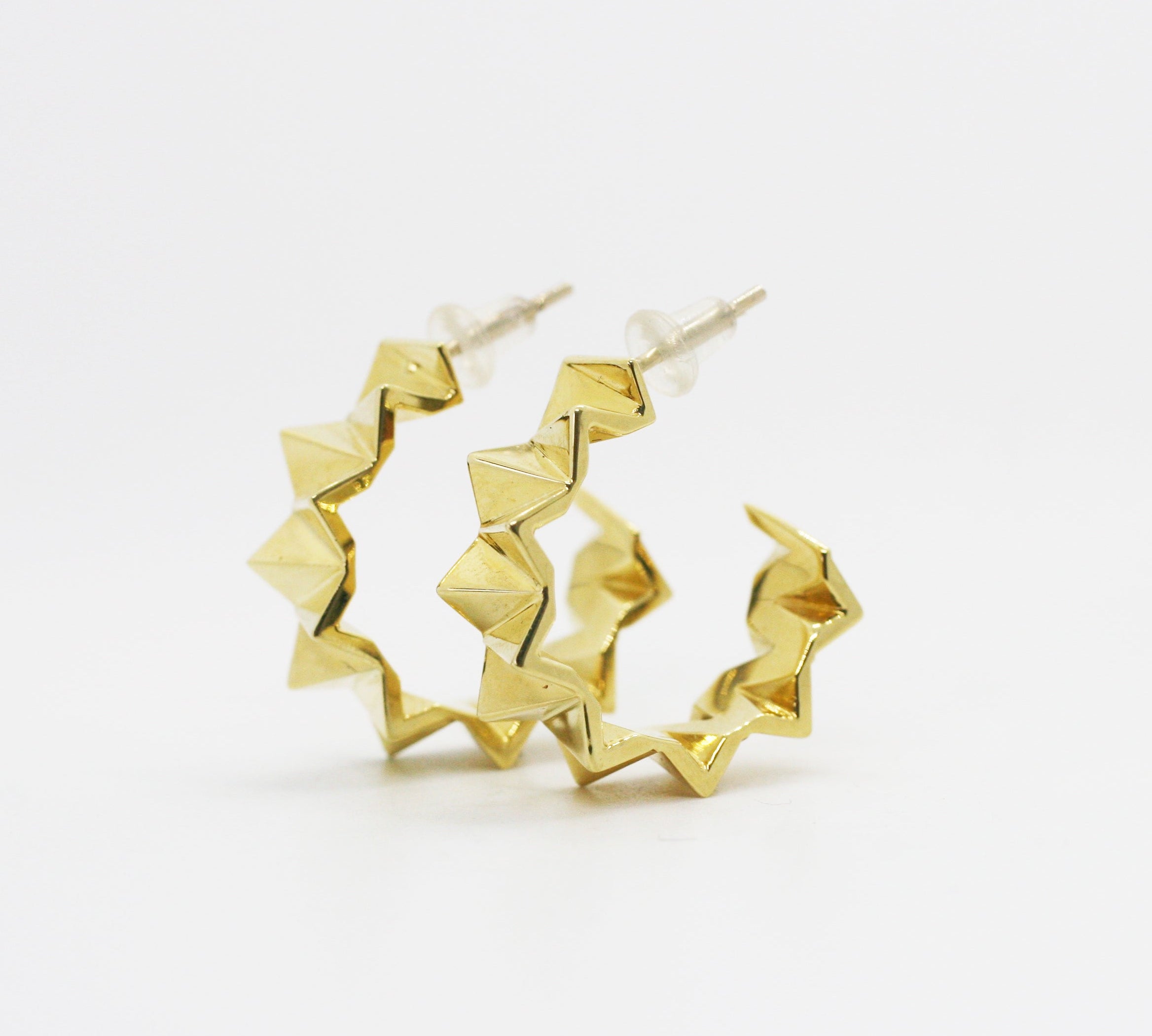 Folded Hoop Earrings Hoop Earrings Perez Bitan