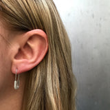 Pave Diamond Safety Pin Earring Earrings Roseark Deux