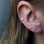 Double Circle Dangle Stud Stud Earrings Jaine K Designs