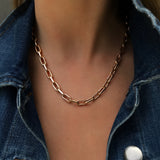 Thick Paperclip Chain, Short Chain Roseark Deux   