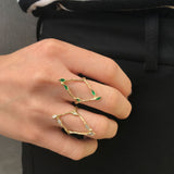 Five Stone Marquise Shaped Ring Ring Jaine K Designs