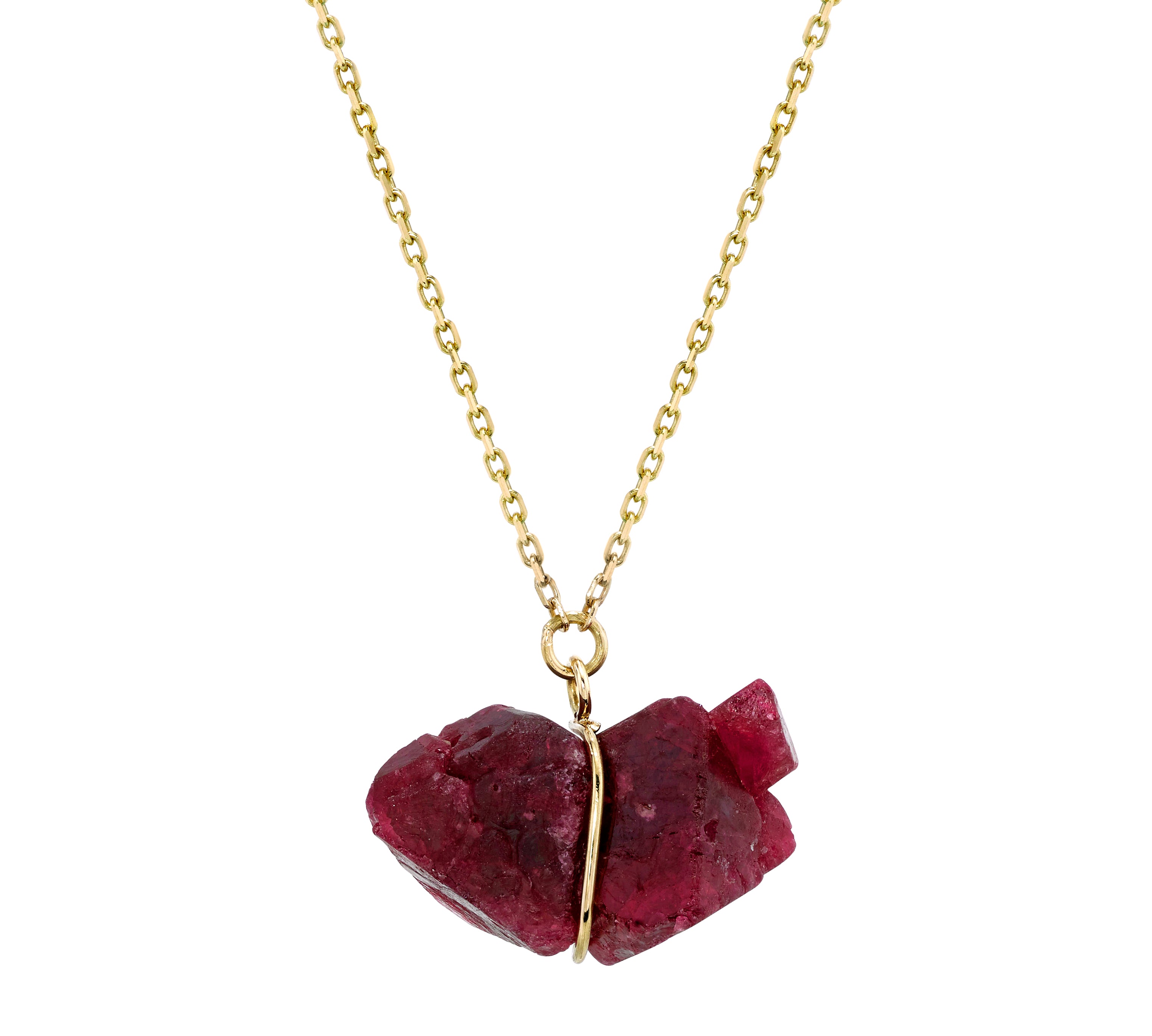 One-of a-Kind Raw Spinel Necklace Pendant Necklace Karma El-Khalil Spinel 2