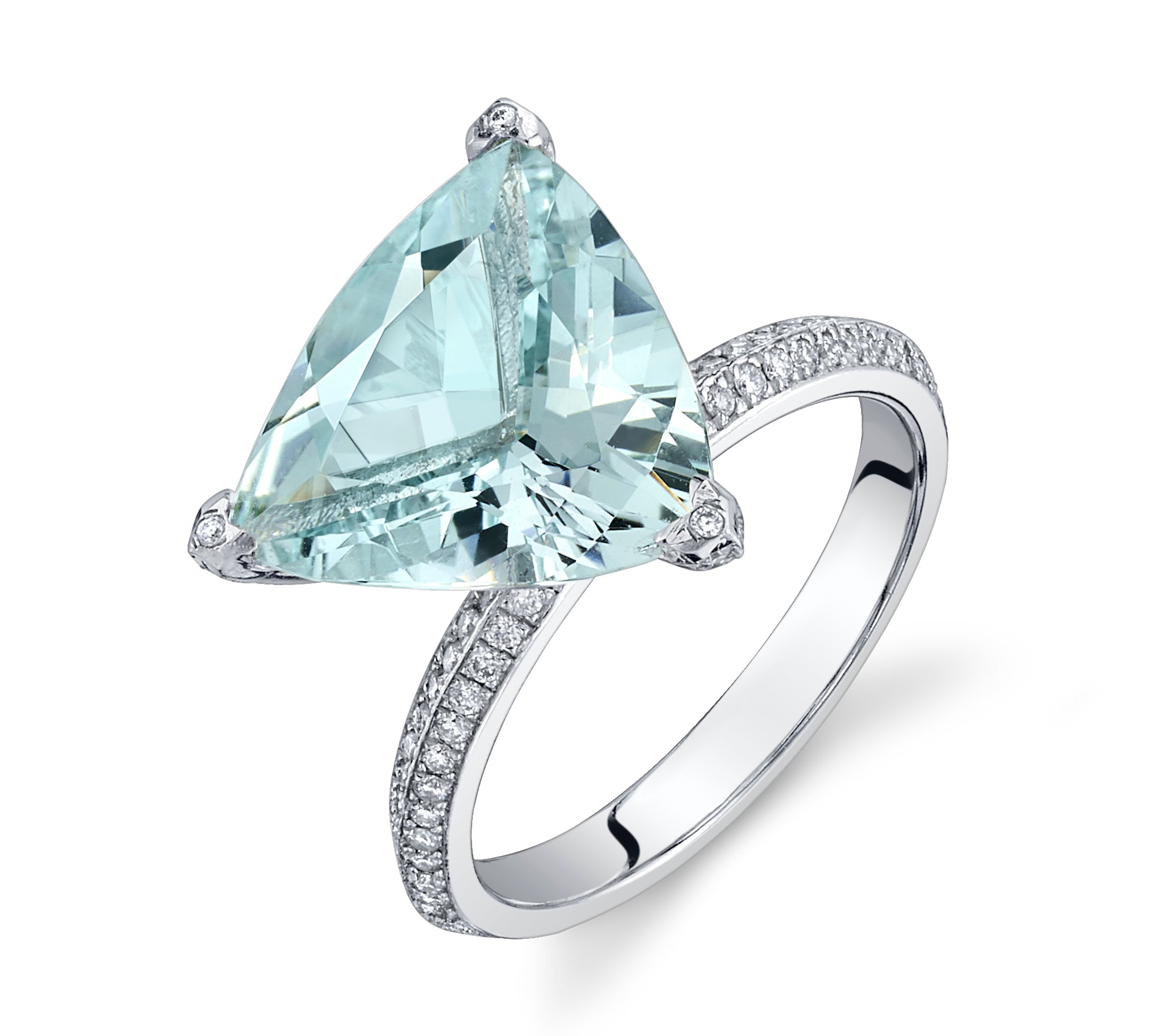 Aquamarine Puzzle Ring Statement Ring Karma El-Khalil 6