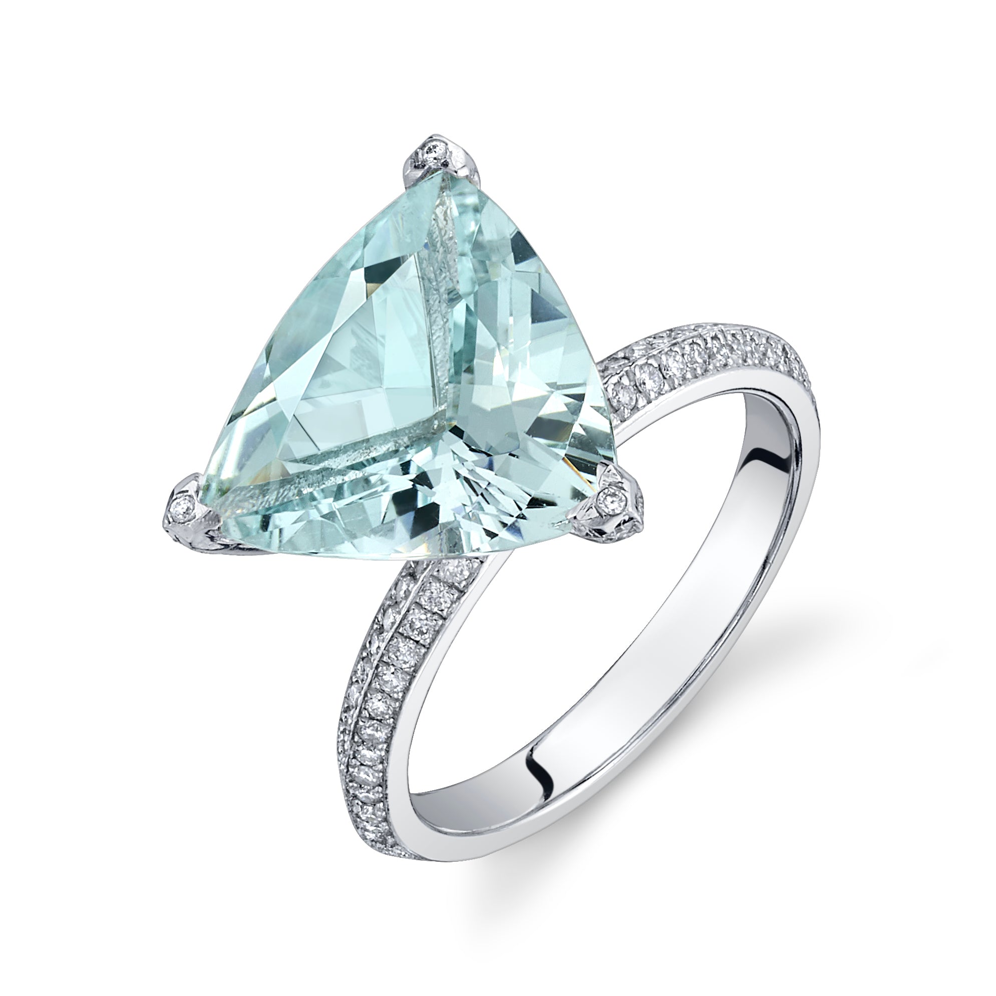 Aquamarine Puzzle Ring Statement Ring Karma El-Khalil 6