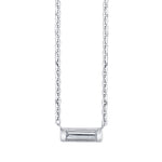 Petite T Necklace Necklace Amy Gregg Jewelry White Gold