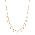 Double-Bezel Diamond Dangle Necklace Necklace Roseark Deux