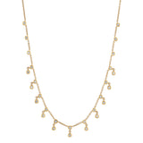 Double-Bezel Diamond Dangle Necklace Necklace Roseark Deux